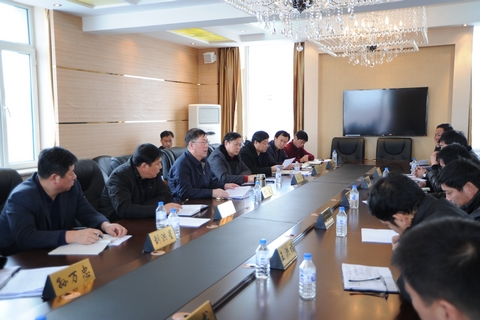 图为：林业局绿化苗木产业工作会会场